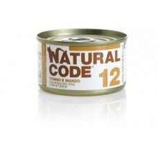 Natural Code 12 tonno e manzo 85gr